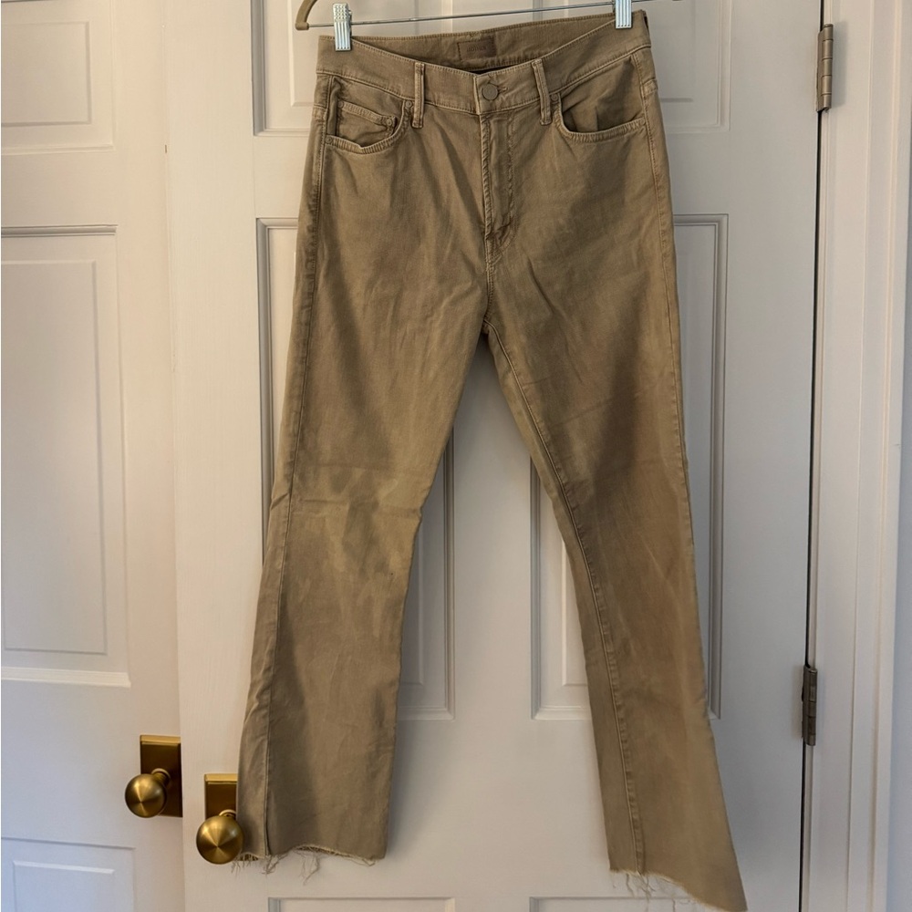 MOTHER Beige Denim Pants